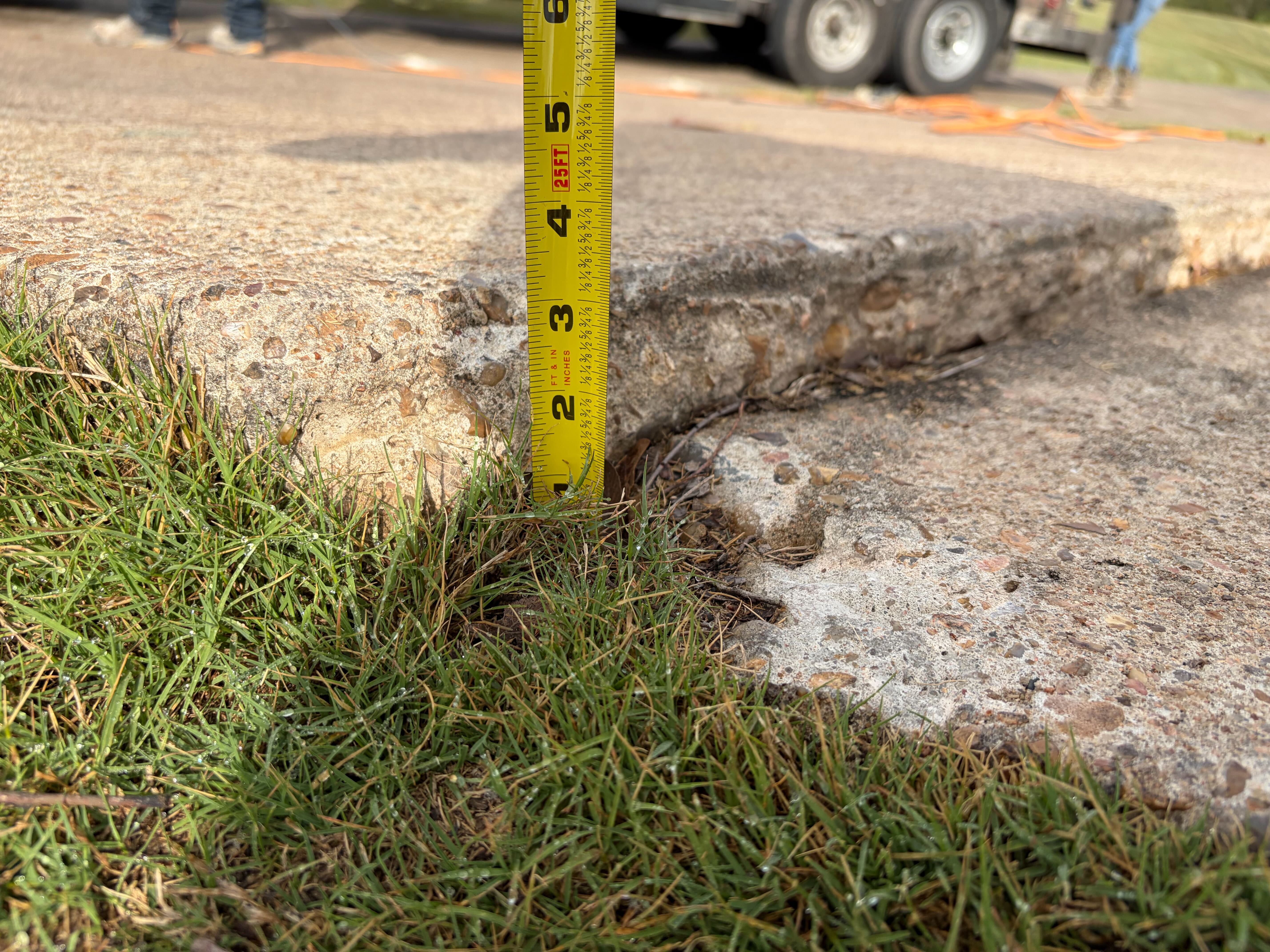 Black Hawk Golf Club concrete leveling before — Texas Slab Guys