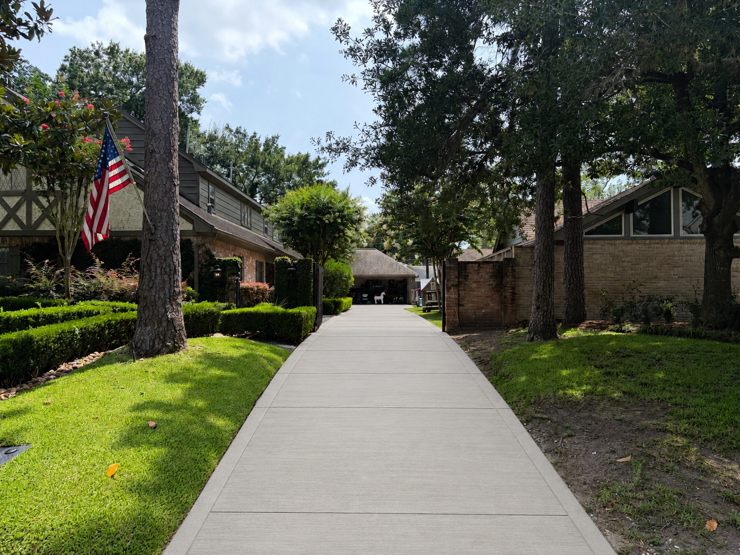 After: new concrete driveway installed by Texas Slab Guys